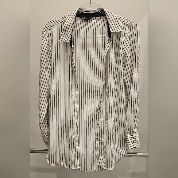 Dalia Tops - Button down tunic blouse
